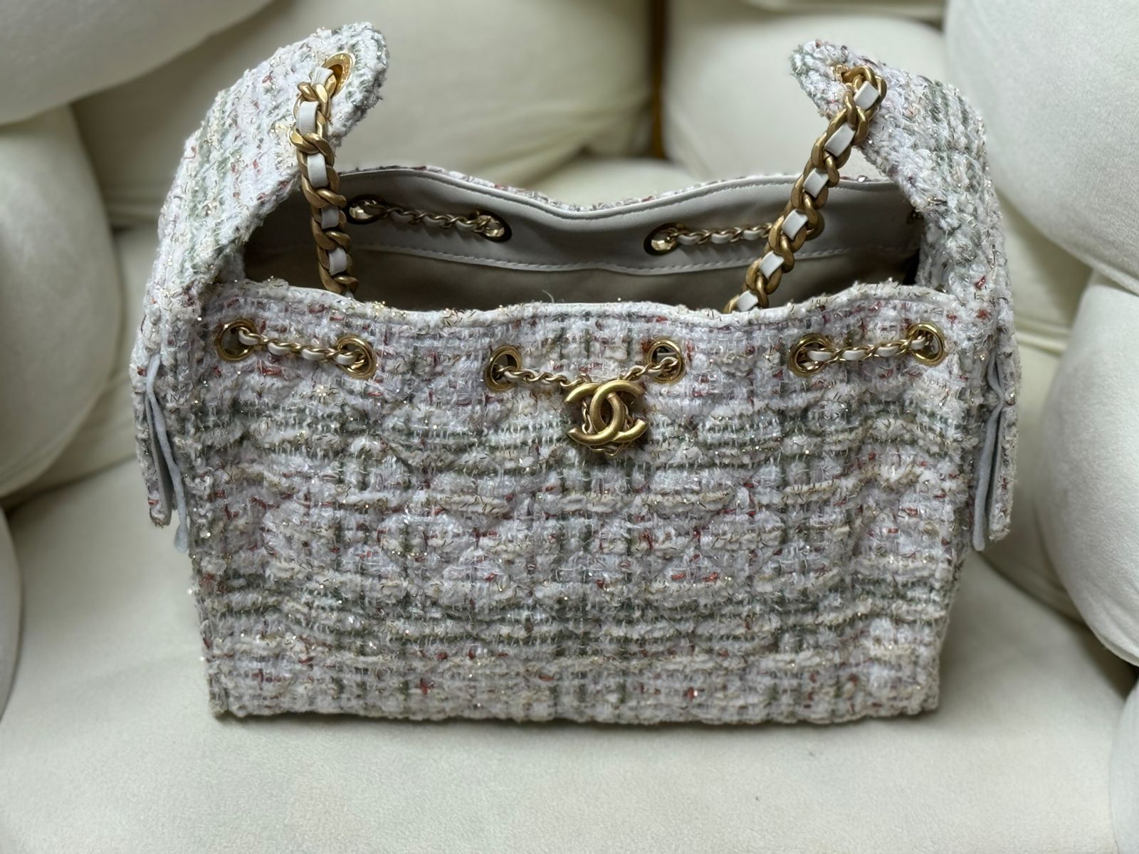 Deauville-style Drawstring Tote