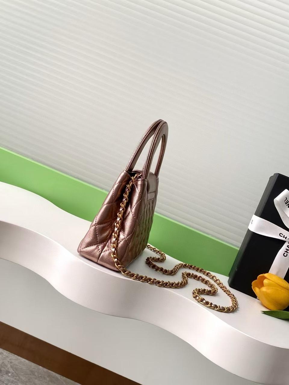 Mini Top Handle Flap Bag